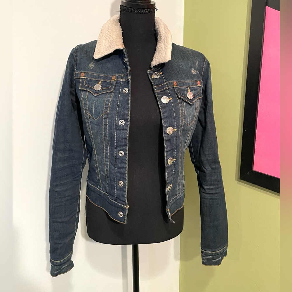 True Religion Denim Sherpa Jacket
